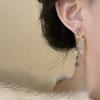 GemChic Women's Earrings Ear Stud Needle Embed Zircon Flower Drops Tassel Earrings Sweet Exquisite Earrings Birthday Christmas Jewelry Gift