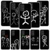 Cartoon Stickman Matchman Phone Case for Samsung Galaxy A17 A16 A15 A14 A13 A57 A56 A55 A54 A53 A37 A36 A35 A34 A33 A26 A25 A24