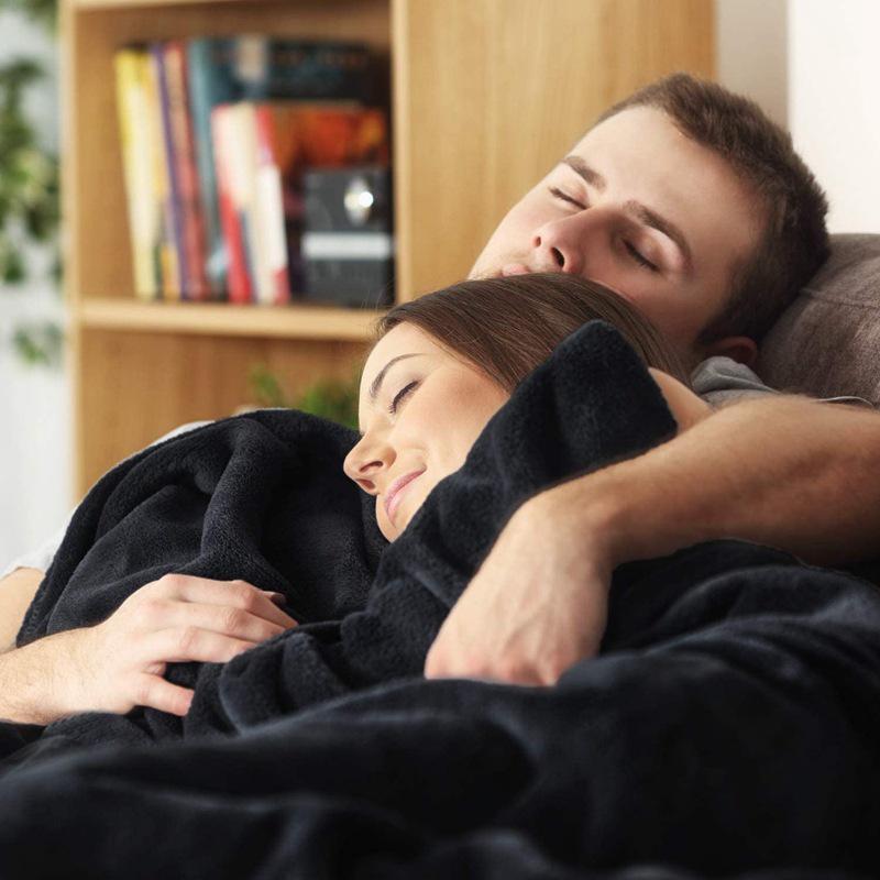 Kuschelige Winter Einfarbig Korallenfleece Flanelldecke - Antistatisch, Einlagig