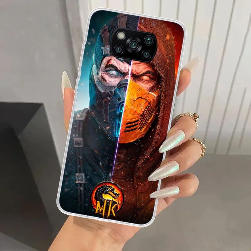 Mortal Kombat Phone Case for Xiaomi Poco X5 X6 X7 Pro F7 Ultra M7 Redmi 15 15C 13 13C 12 12C 10 10A 10C 9 9A 9C 9T Shell Poco X7