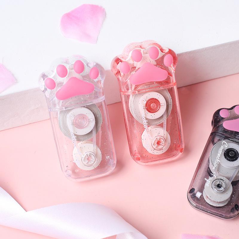 1pcs White Out Cute Cat Claw Correction Tape Pen School and Office Supplies Stationery Good Looking Correction Tape
