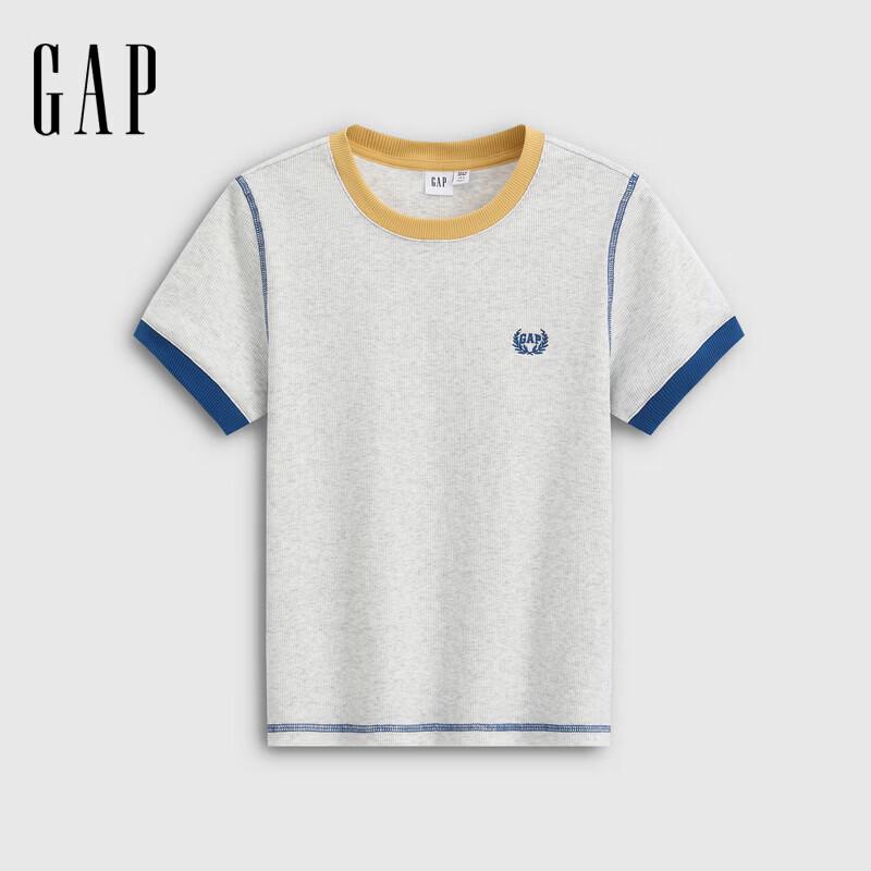 GAP Women's Retro Logo Embroidered Short Sleeve T-Shirt