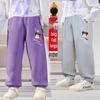 Plus Size Women's Casual Fleece Sweatpants, Loose & Cuffed for Spring, Autumn, Winter 2025
