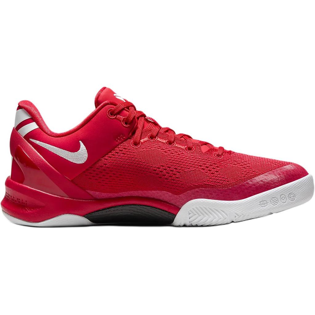 Nike Kobe 8 Slip Resistant Anti Kick Low Top Children's Basketball Shoes Red Sneakers FN0266-601