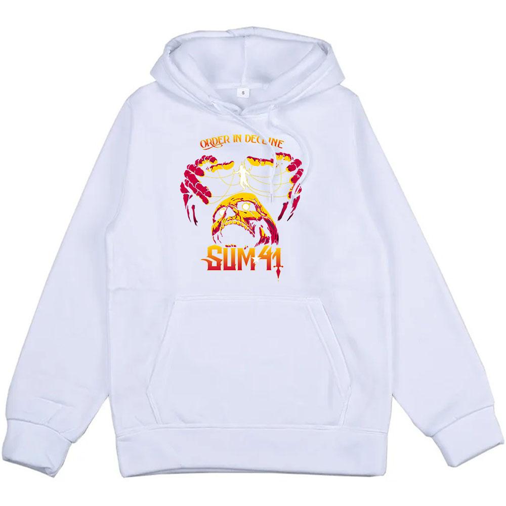 Streetwear Hip Hop Sum 41 Hoodies Skeleton Gothic Graphic Sweatshirts for Winter Casual Hooded Men/Women Pullovers Print Hoody