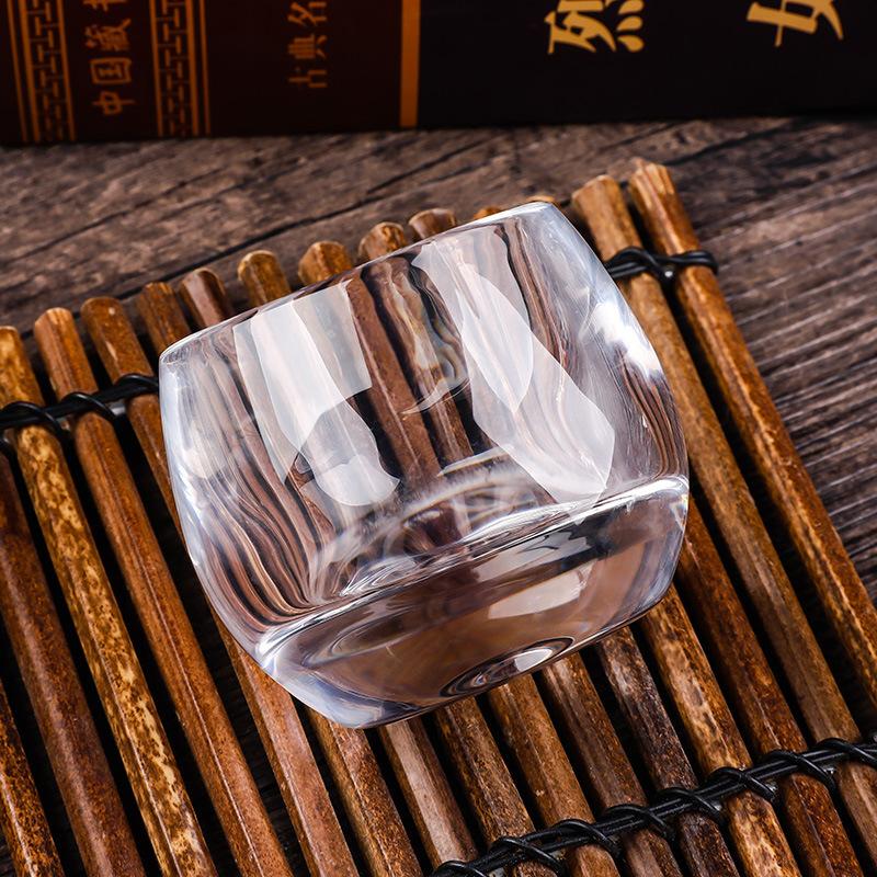 Faceted Water Drop Cup Creative Crystal Glass Gold Foil Baijiu Cup Spirits Cup Generation Moutai Cup Source