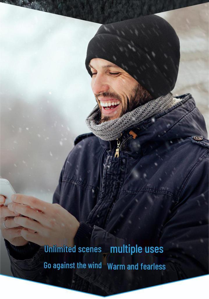 YIPINU Winter Sports Fleece Hat - Warm Skiing & Cycling Ear Protection
