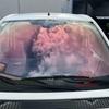 1mX3m VLT89% Sunset Red Chameleon Window Tint Film Car Front Windshield Window Film Auto Glass Sticker UV Proof Solar Protection