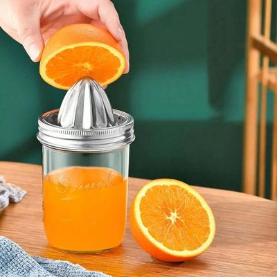 Stainless Steel Citrus Juicer Cover Household Rust-proof Manual Extruder Lemon Wide Mouth Metal Juicing Tools Kitchen Supplies