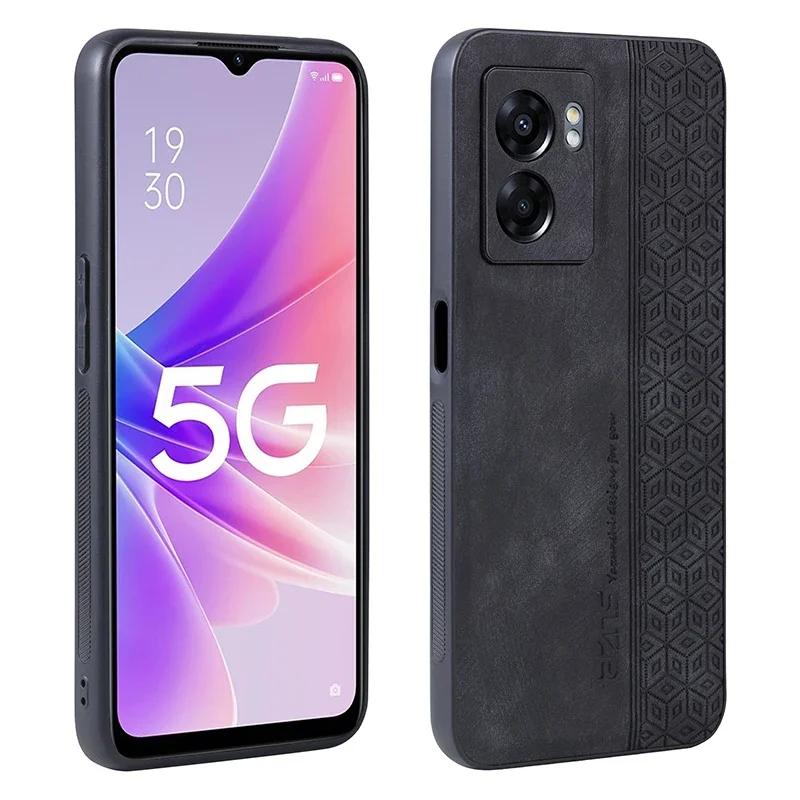 

Роскошный 3D Тисненый Кожаный Чехол для Oppo A1 A2 F21 Pro A57 A77 A78 A96 A97 Тактильный Мягкий Край Прочный Бампер Задняя Крышка Funda For Oppo A97 5G