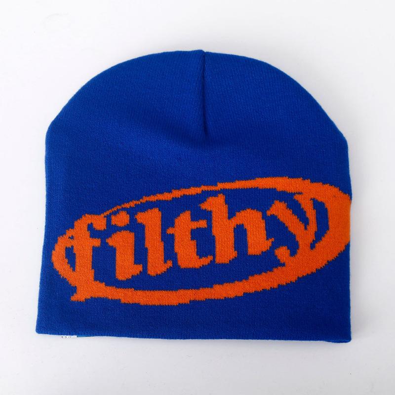 Autumn and Winter Single Product Multi-color Letter Knitted Hat Popular Hip-hop Street Hat Men's and Women's Sports and Leisure Cold Hat