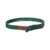 Ferragamo Woven   Leather Belt Green