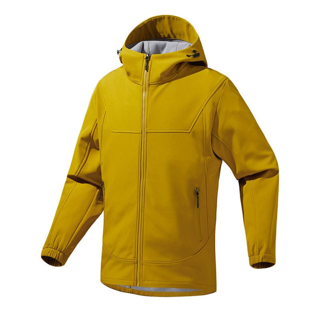 Men's And Women's Casual Solid-color Soft-shell Windbreaker, Outdoor Windproof And Waterproof Hooded Windbreaker