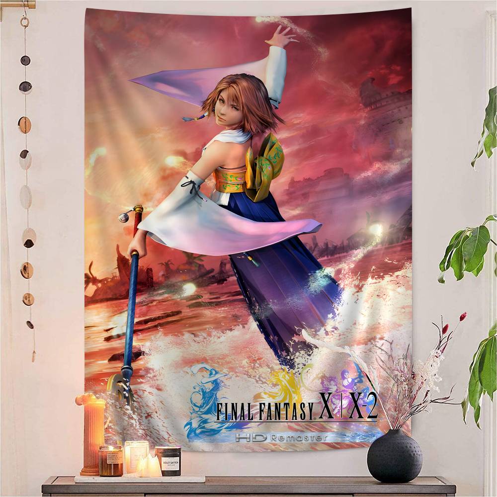 Game FFinal FFantasy X Colorful Tapestry Wall Hanging Cheap Wall Hanging Bohemian Wall Tapestries Mandala Wall Hanging Sheets