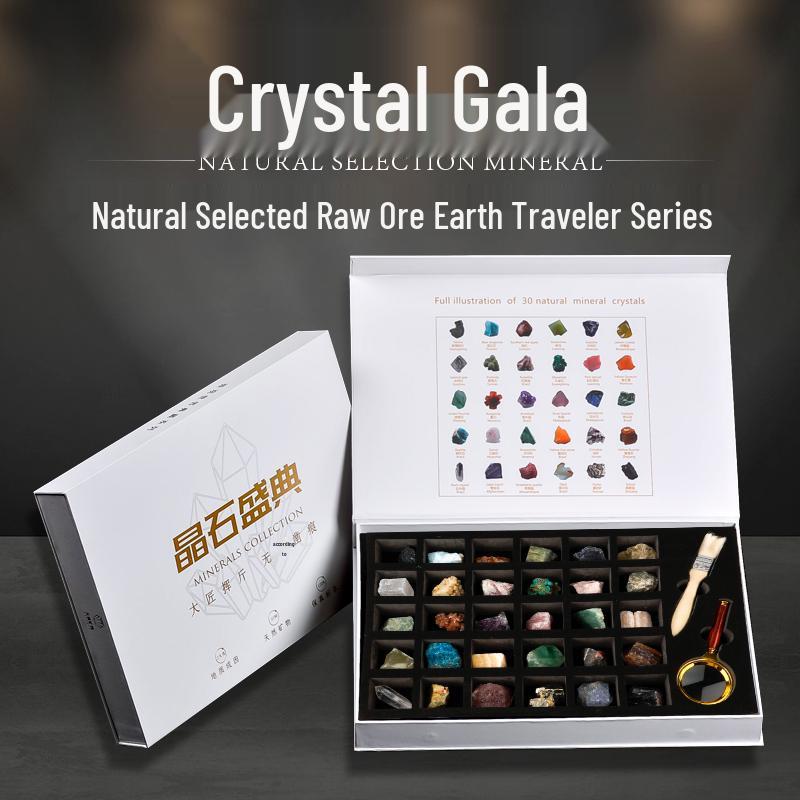 

Кришталева Екстраваганза: 30 Зразків Натуральних Кристалів, включаючи Нефрит, Агат, Дорогоцінний Камінь, Жадеїт та Мінеральні Прикраси