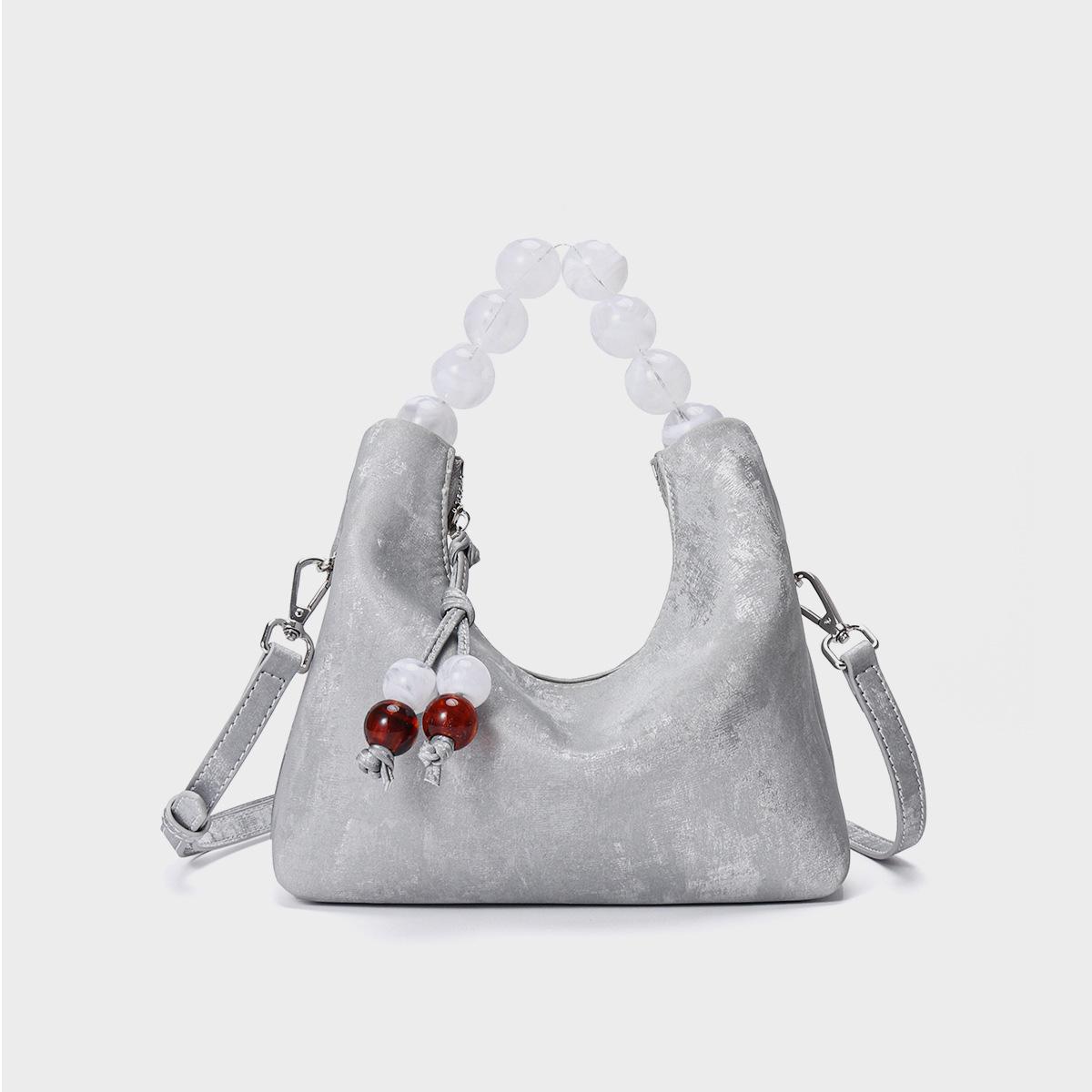 Новая атласная сумка-ланчбокс в китайском стиле, атласная пятнистая, высококлассная нишевая сумка, модная универсальная кожаная женская сумка серебряный