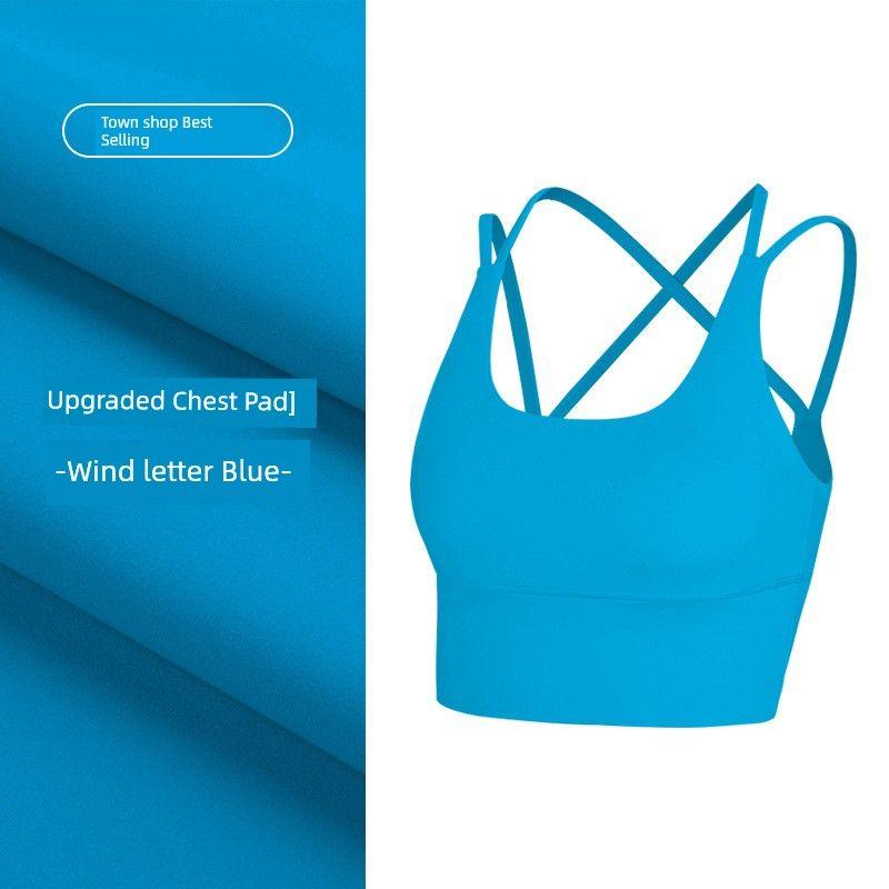 Export Soft Glutinous Yoga Straps Fitness Beauty Back Yoga Vest Sports Intimates Bubble Wrap Running Cover Supernumerary Breast Tops Women