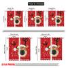 2 Stück, 2D-Flachdruckmuster Vorhänge Niedliches Rentier Weihnachten Schnee_b Vielseitiger Stoff (ohne Stange) Vielseitig Alles Ideal für