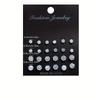 12 Pairs Exquisite Zircon Stud Earrings, Comfortable Versatile Jewelry for Women Daily Wear & Gifts