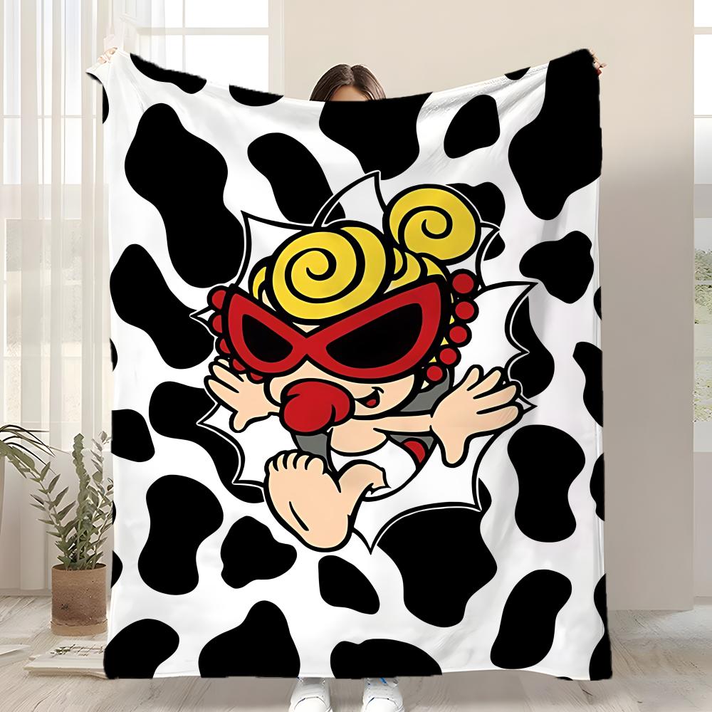 Fashion H-Hysteric MiniS Throw Kid-Friendly Flannel Throw Blanket Soft Warm Anti-Static Washable All Season