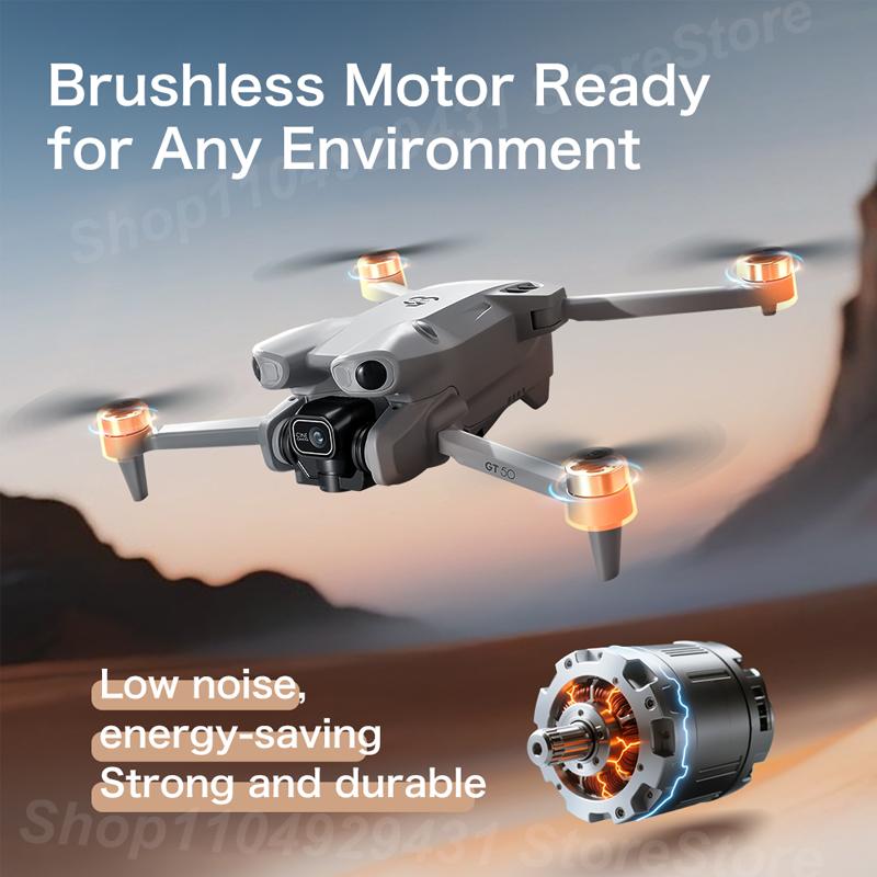 NEW GT50 PRO Drone 2.4G 5G WIFI Professional 8K HD Dual Camera Aerial Photography Brushless Foldable RC UAV Quadcopter Toys Gift