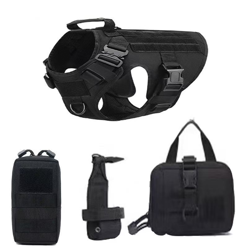 

Набір повідків для великих собак, німецька вівчарка, дресирування малінуа, прогулянковий жилет, шлейка та нашийник для собак, середні великі собаки XL