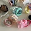 4pcs/set Seamless Hair Rope Set Macaron Color Elastic Hair Rings Simple Towel Hair Ties  Women