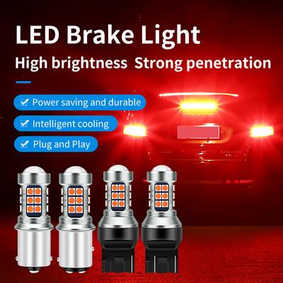 Mimoriadne jasné LED žiarovky brzdového svetla 1156 1157 7440 7443 - Červené brzdové svetlo do auta s 360° osvetlením pre bezpečnú jazdu v noci