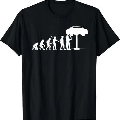 Evolution Mechanic Funny Automotive Technician Gift T-Shirt