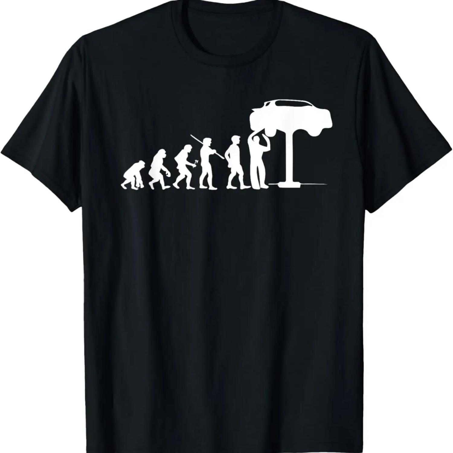 

Evolution Mechanic Funny Automotive Technician Gift T-Shirt XXXXXL чорний