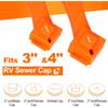 2 PCS RV Sewer Hose Wrench, Multi-Purpose Sewer Hose Connector Wrench For Connecting And Disconnecting Sewer Hoses, Fits 3-Inch And 4-Inch