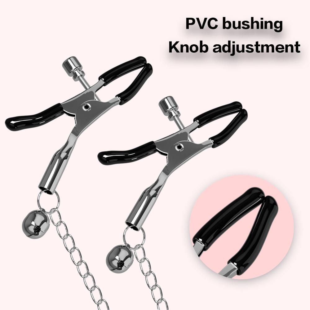 Linked Body Clamps with Breast&Sensory Stimulation-Adult Sensory Toy for Women, Nipple&Body Play Kit