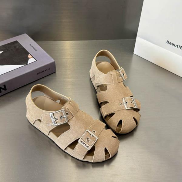 Fashion Comfort Shoes for Women Roman Sandals Soft Summer Heels Buckle Gladiator 2025 Girls Closed Retro Scandals Rome Comfort Shoes for