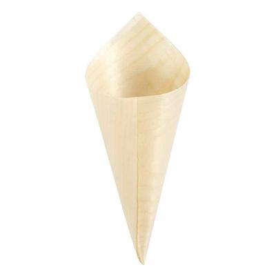 12 Wooden Cones To Decorate 18.5 Cm - Ø 7 Cm