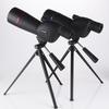 Pleasant Eye 25-75X60 HD Birdwatching Scope, High Magnification Black Telescope with Right Angle Green Film