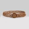 Bohemian Belt, Ethnic Style Woven Handcrafted Women's Belt, Casual Vacation Style, Exquisite Round Wood Buckle Women's Waist Rope