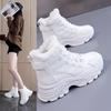 Women's large size soft sole fall and winter warm fur one snow boots padded lining non-slip hiking leisure sports cotton boots