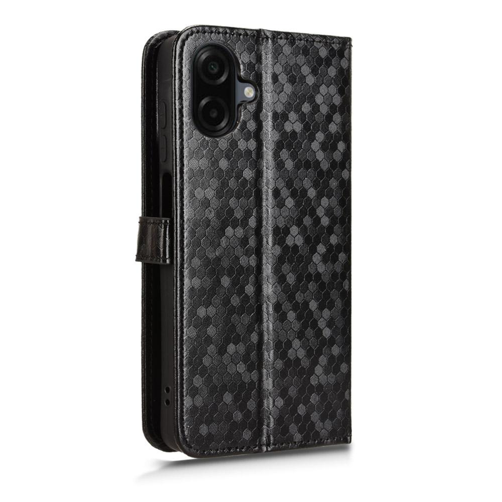 For Samsung Galaxy A07 5G/A07 4G Wallet Case Dot Pattern Imprint PU Leather Phone Cover with Wrist Strap