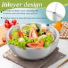 Stainless Steel Salad Bowls Egg Flour Mixing Basin Fruit Vegetable Noodle Container for Kitchen Tableware Baking Tool