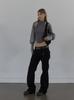SETUP-EXE Line Bootcut Pants / Black