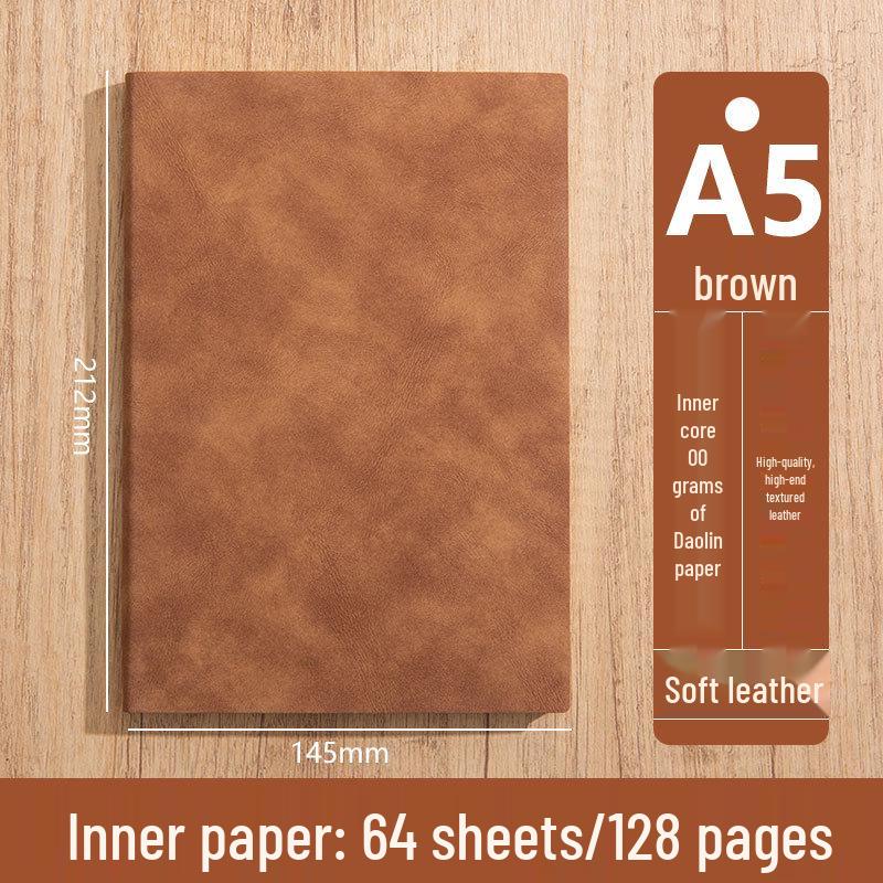 Custom Logo A5 High-End Office Notebook with Premium Cover and Inner Pages