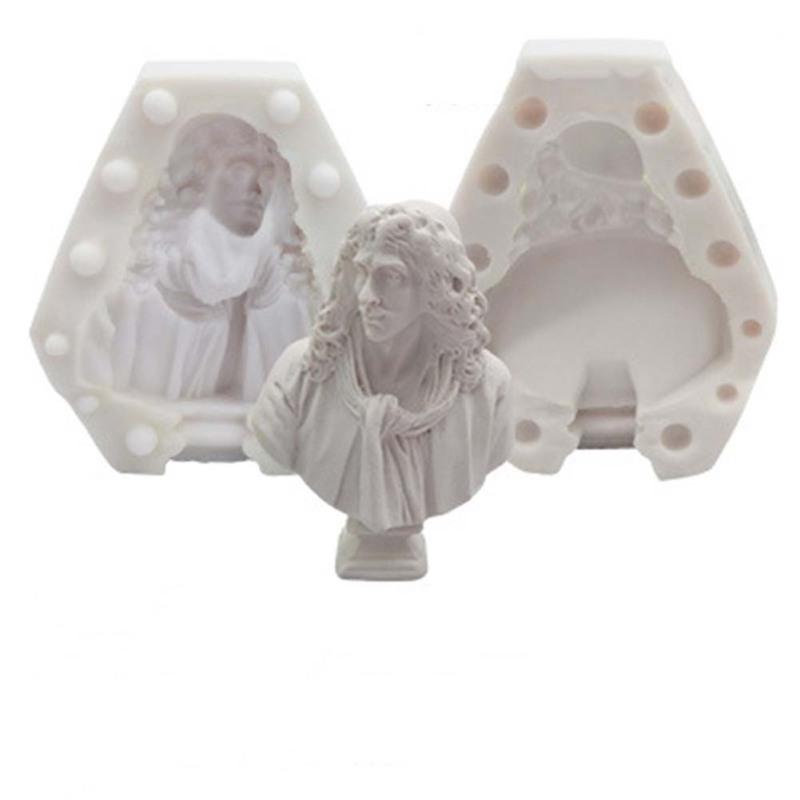 3d Bust Mould Portrait Sketch Plaster Silicone Mold For Diy Craft