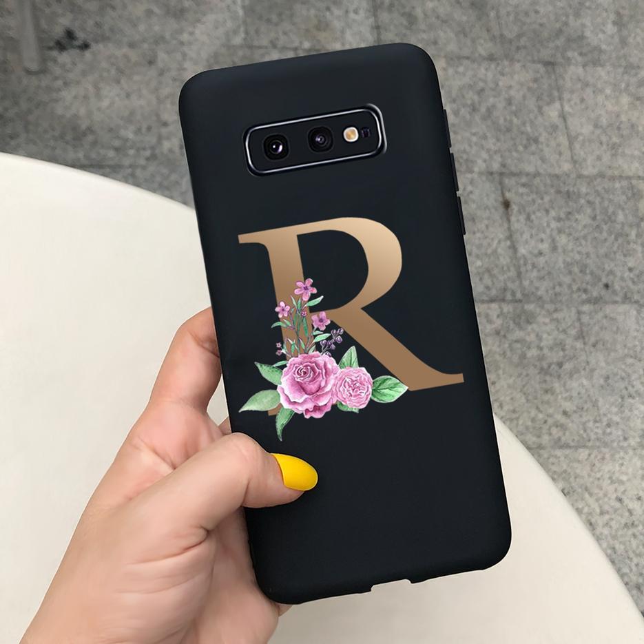 Cute Letters Cover For Samsung Galaxy S10 Plus Case S10 S10e Soft Silicone Phone Back Case For Samsung S10 S10e S10+ Cover Coque