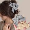 1pc Knitted Butterfly Knot Hair Grab Set for Autumn Winter Plush Texture Multi Color Series Full Shape Strong Grip Daily Curling