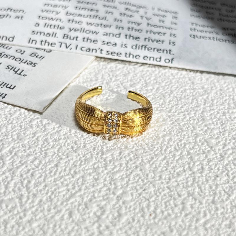 2026 Court Style Retro Heavy Industry Geometric Irregular Brushed Open Ring Women Ins Light Luxury Fashion Exquisite Index Finger Ring