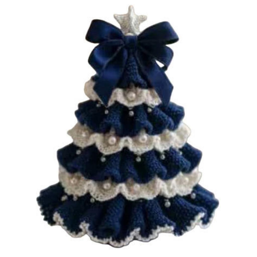 DIY Crochet Christmas Tree Kit W/ Crochet Hooks Needles Christmas Craft Kit Xmas Tree Crochet Kit for Friends and Family