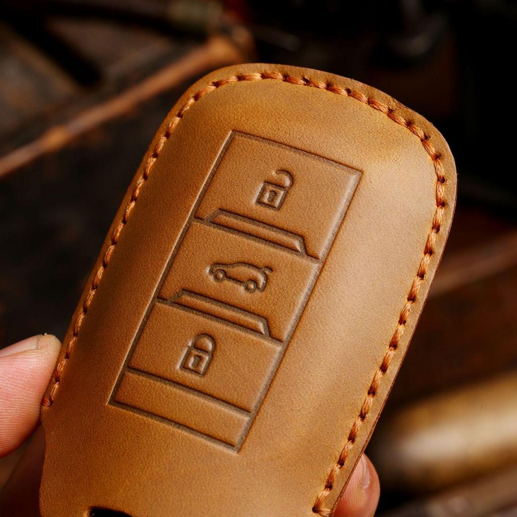 Changan Crazy Horse Leather Key Cover for CS35/CS55/CS75 Models