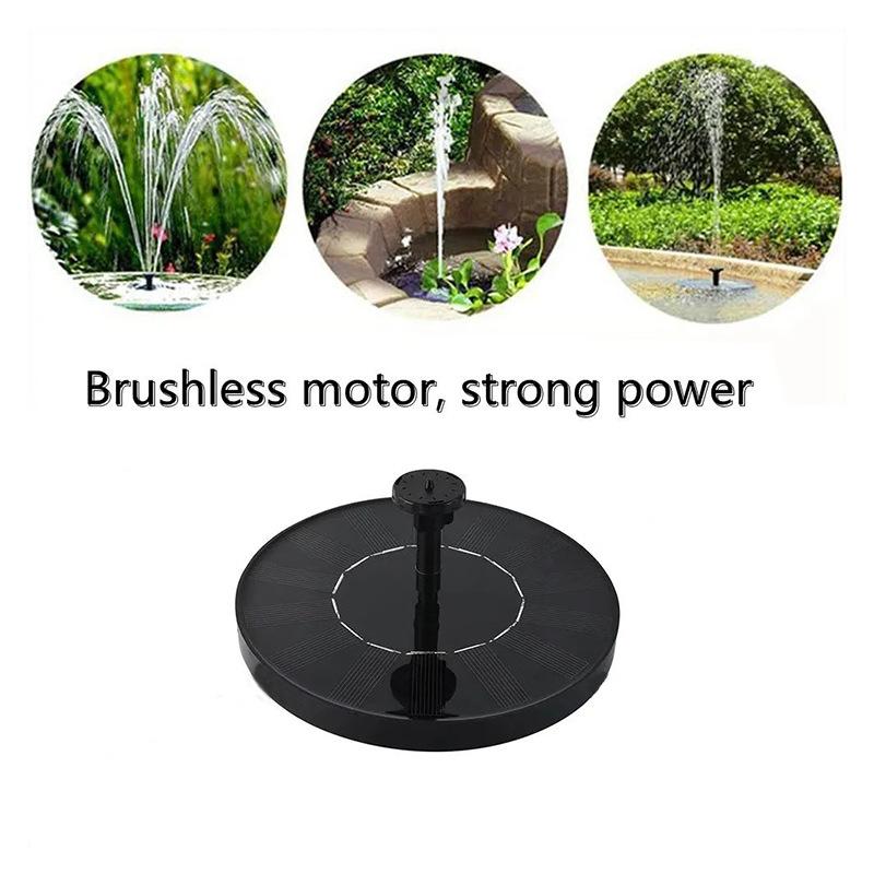 Watering Solar Power Fountain Pool Floating Water Pump Solar Panel Garden Plants Courtyard Scenery