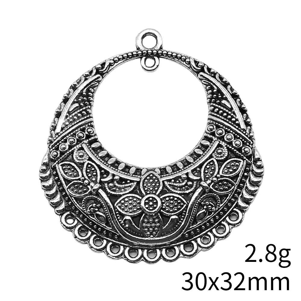 Valentine's Day Accessories Women Water Drop Moon Connector 2 Hole Pendants For Earring Accessories Parts Cheap Cute Stuff Accessory Parts