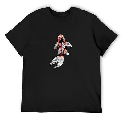 Koi T-Shirt Graphic Tee Shirt Summer Tops Anime Shirts Men